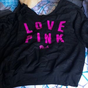 Large vs pink scoopneck sweater